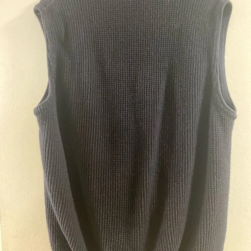 Eddie Bauer Dark‎ Blue  Sz XLT Knit Vest - Picture 2 of 4